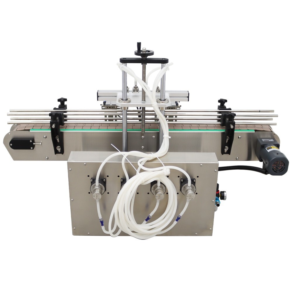 Desktop Four Head Magnetic Pump Filling Machine 4-30Bottles/min 8mm Nozzle