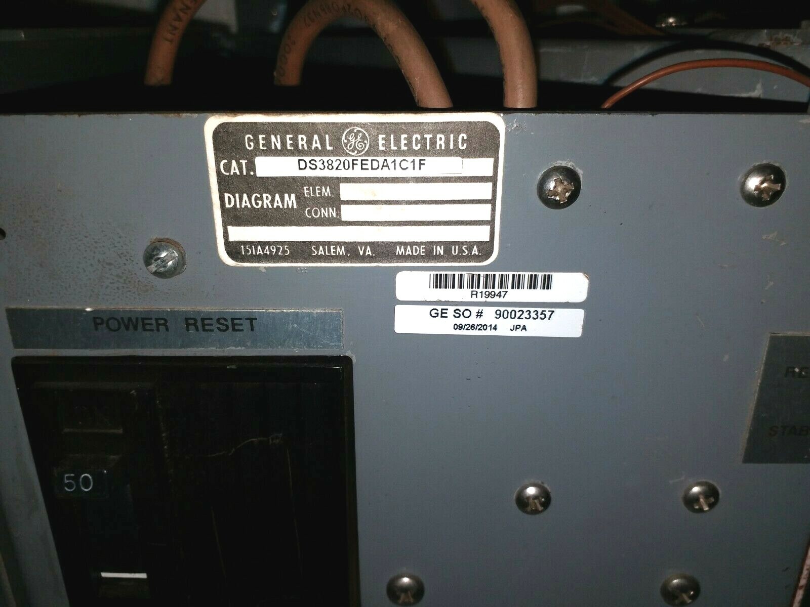 General Electric DS3820FEDA1C1F