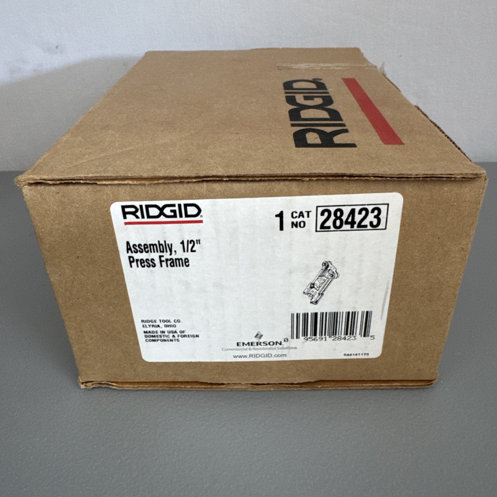 RIDGID 28423 1/2” PPC Press Frame Assembly RP240 RP241 Compact Compression Tool