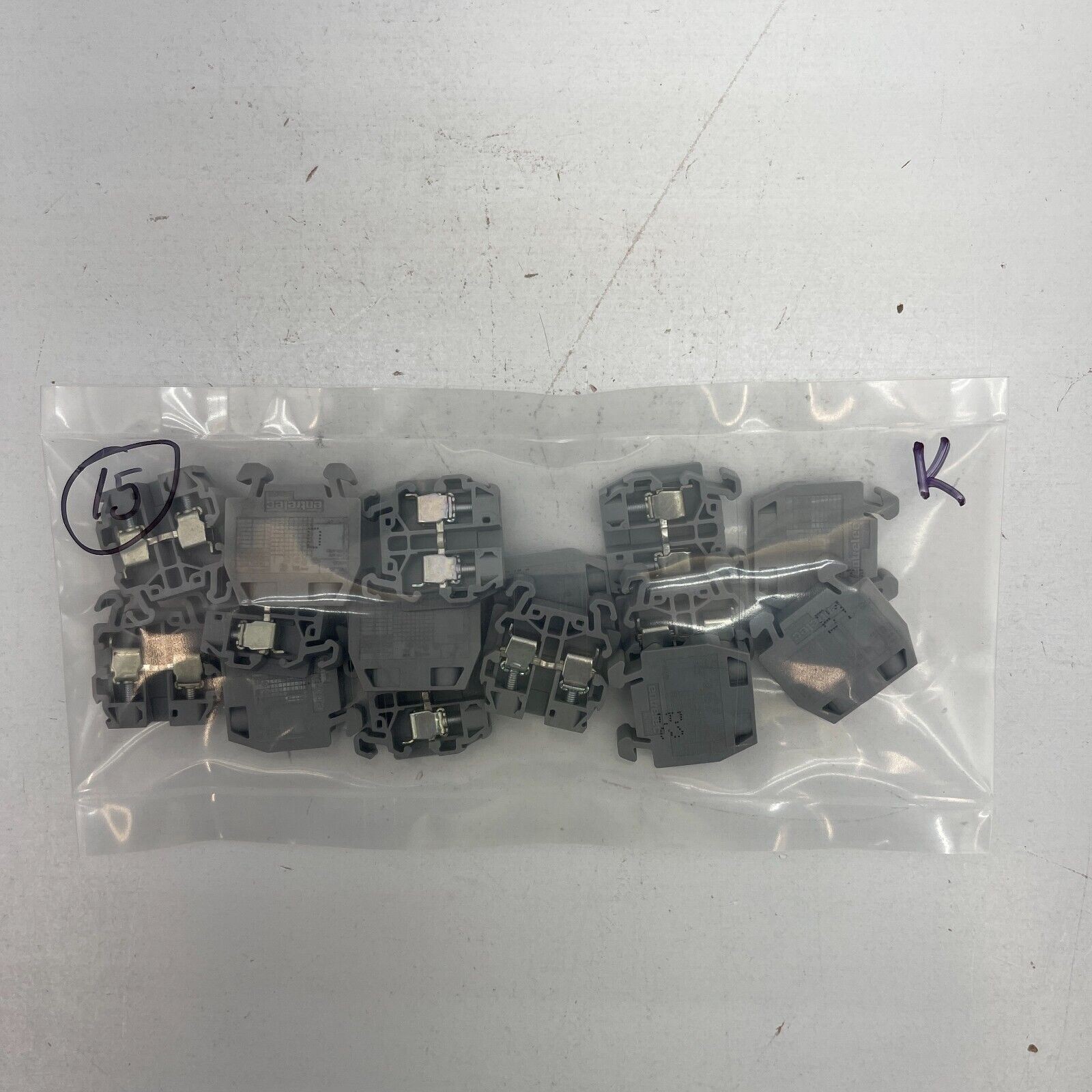 Entrelec SNA Series DIN Rail Terminal Block 4mm², Single-Level Screw Termination