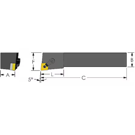 Ultra-Dex Usa 974-000-066 Indexable Profiling Em, 100.00Mm, Prc