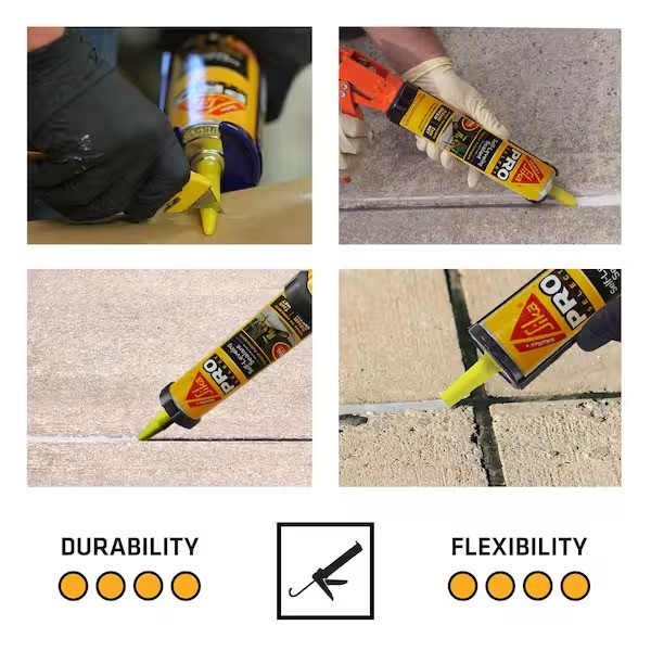 SIKA Sikaflex Self-Leveling Sealant Gray Polyurethane Fast Cure Concrete Crack
