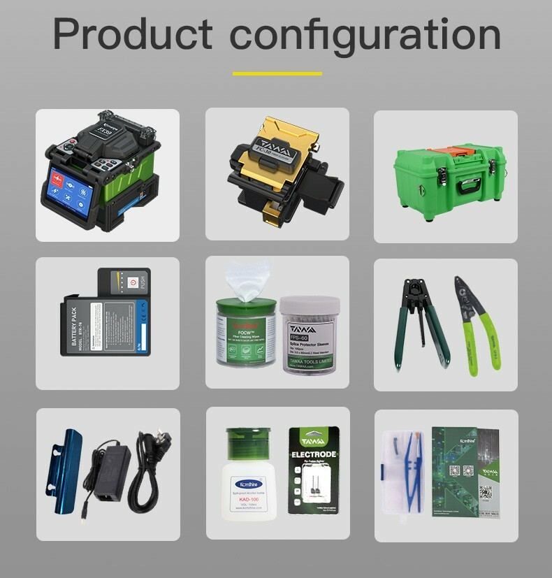 Komshine 6 Motors Core Alignment Fusion Splicer, 3 Years After -Sales Warranty