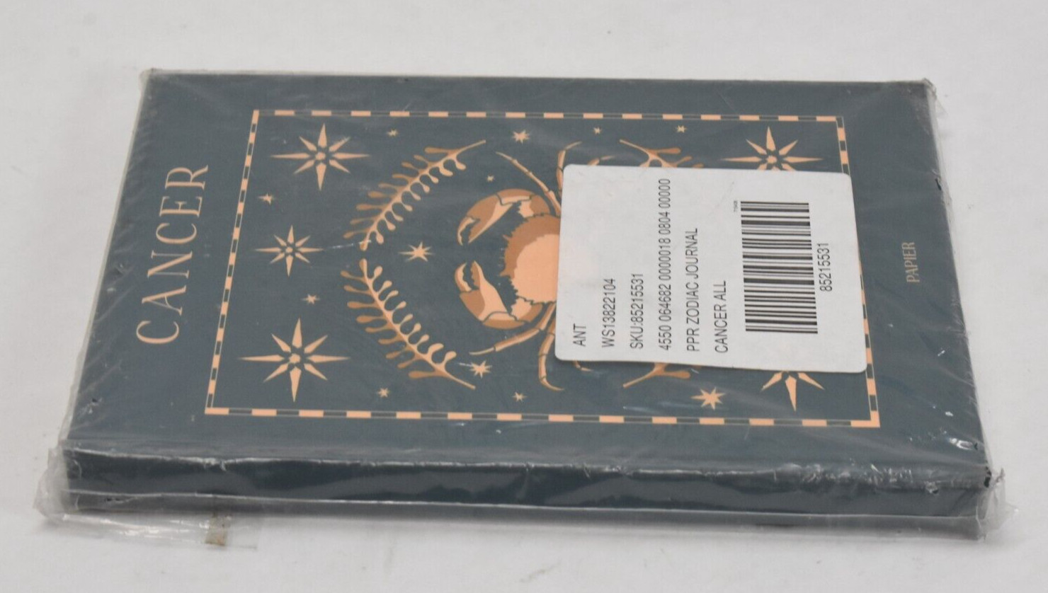 Papier Printed Goods Cancer Zodiac Sign Journal Hardcover Lines Notebook Blue