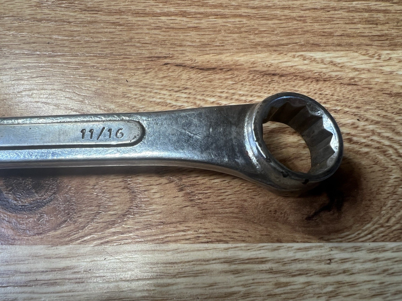 SK Tools, 11/16 Inch, Combination Wrench, 12 Point Box End – SK C-22-USA