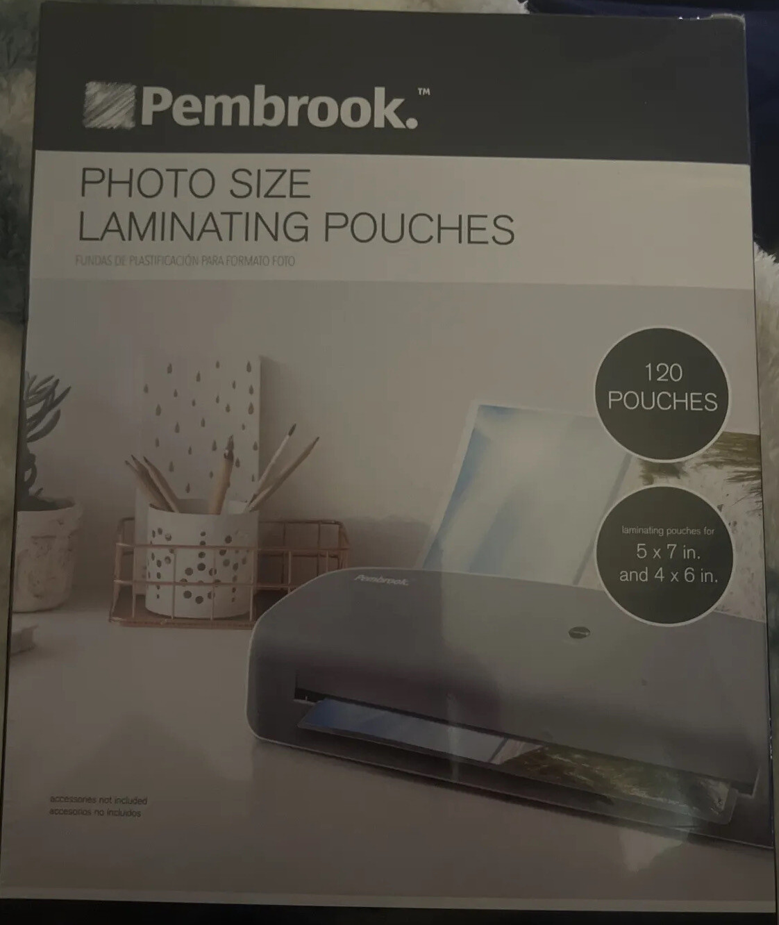 Pembrook Photo Size Thermal Laminating 120 Pouches for 5×7 and 4×6 NEW SEALED