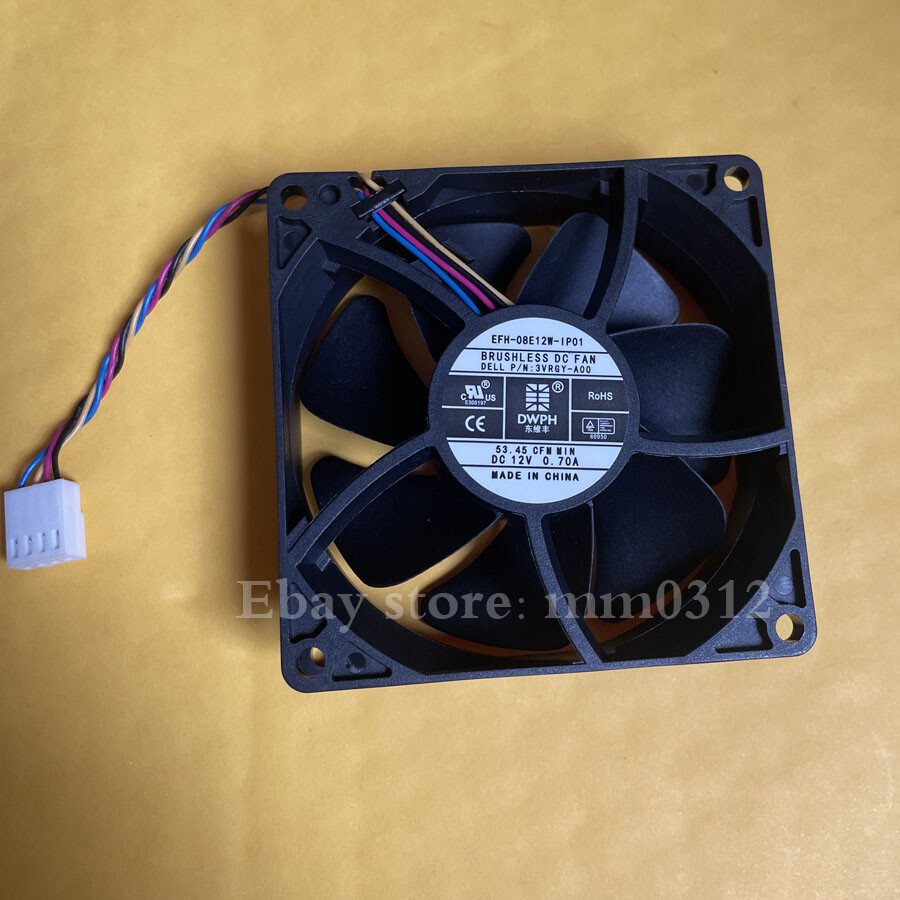 DWPH EFH-08E12W-IP01 3VRGY-A00 8025 12V 0.70A large air volume fan 4pin