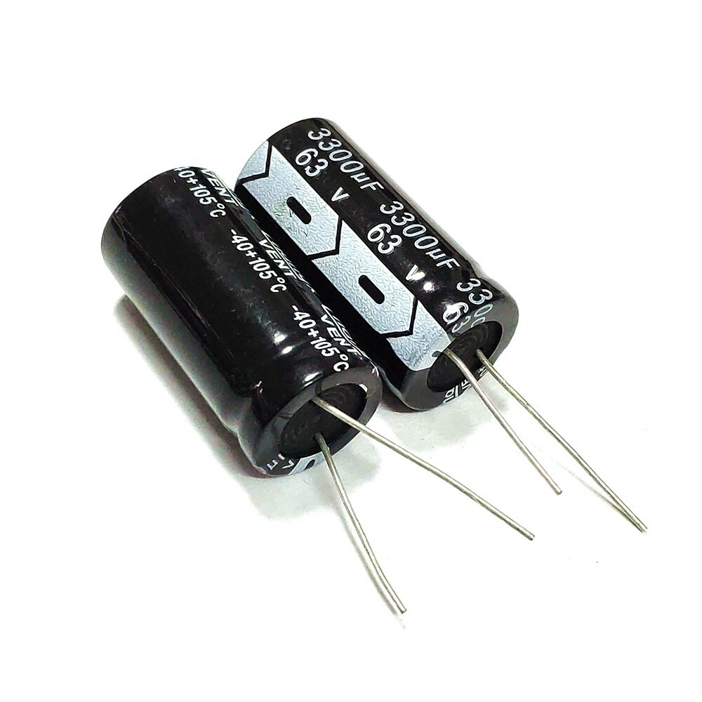 5PCS 63V 3300uF 63Volt 3300MFD Aluminum Electrolytic Capacitor 18×35mm