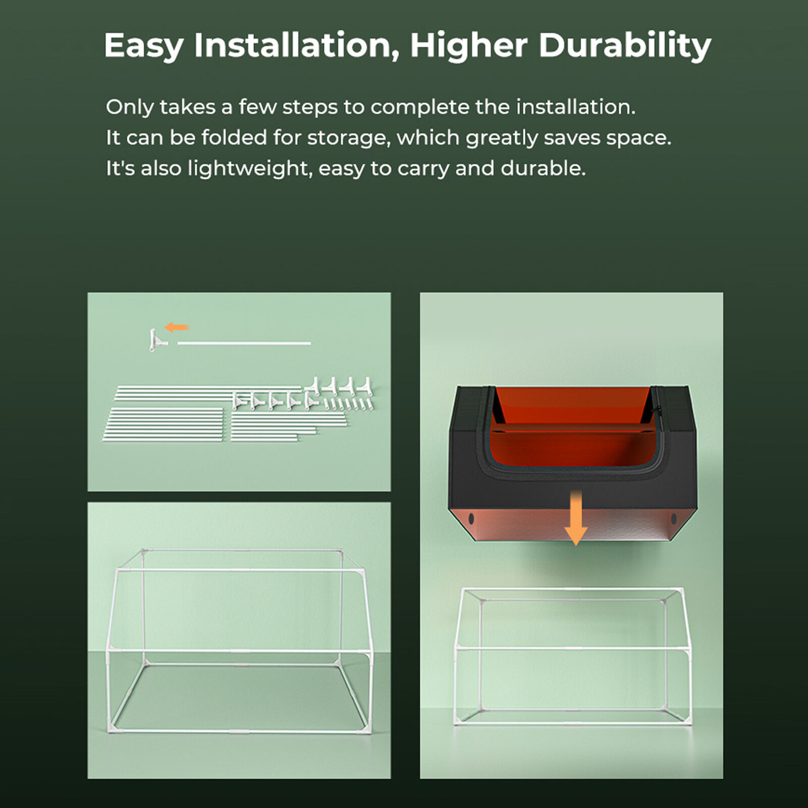 Creality Laser Engraver Enclosure with Ventilation Eye S8D8 Protective Cover