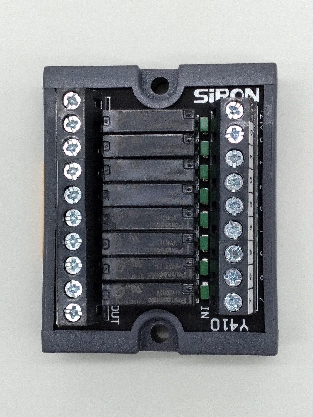 Siron Y410 Relay Module 24V W/8 APAN3124 Panasonic Relay