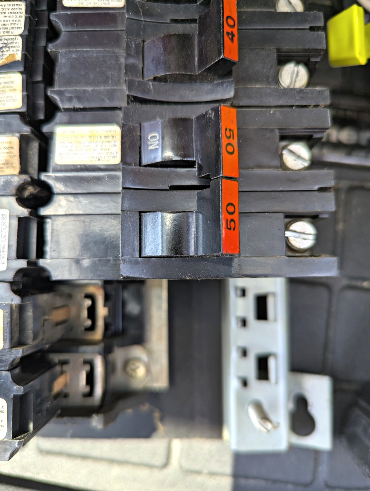 Federal Pacific Stab-Lok 50A 2-Pole Circuit Breaker w/ Trip Indicator