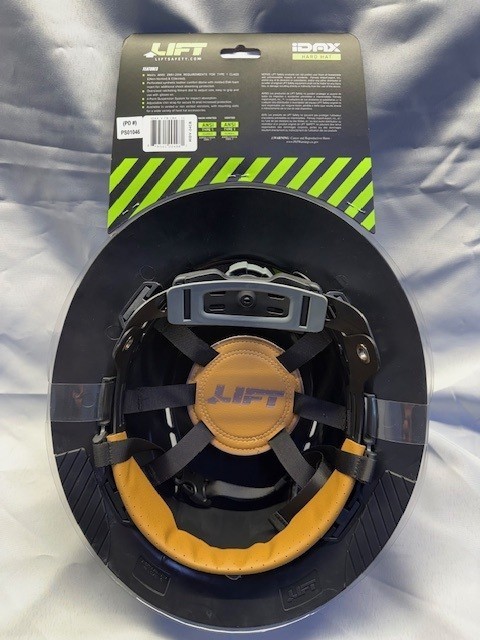Lift Safety iDAX – Vented Hard Hat – Black Carbon HIDV-24CB