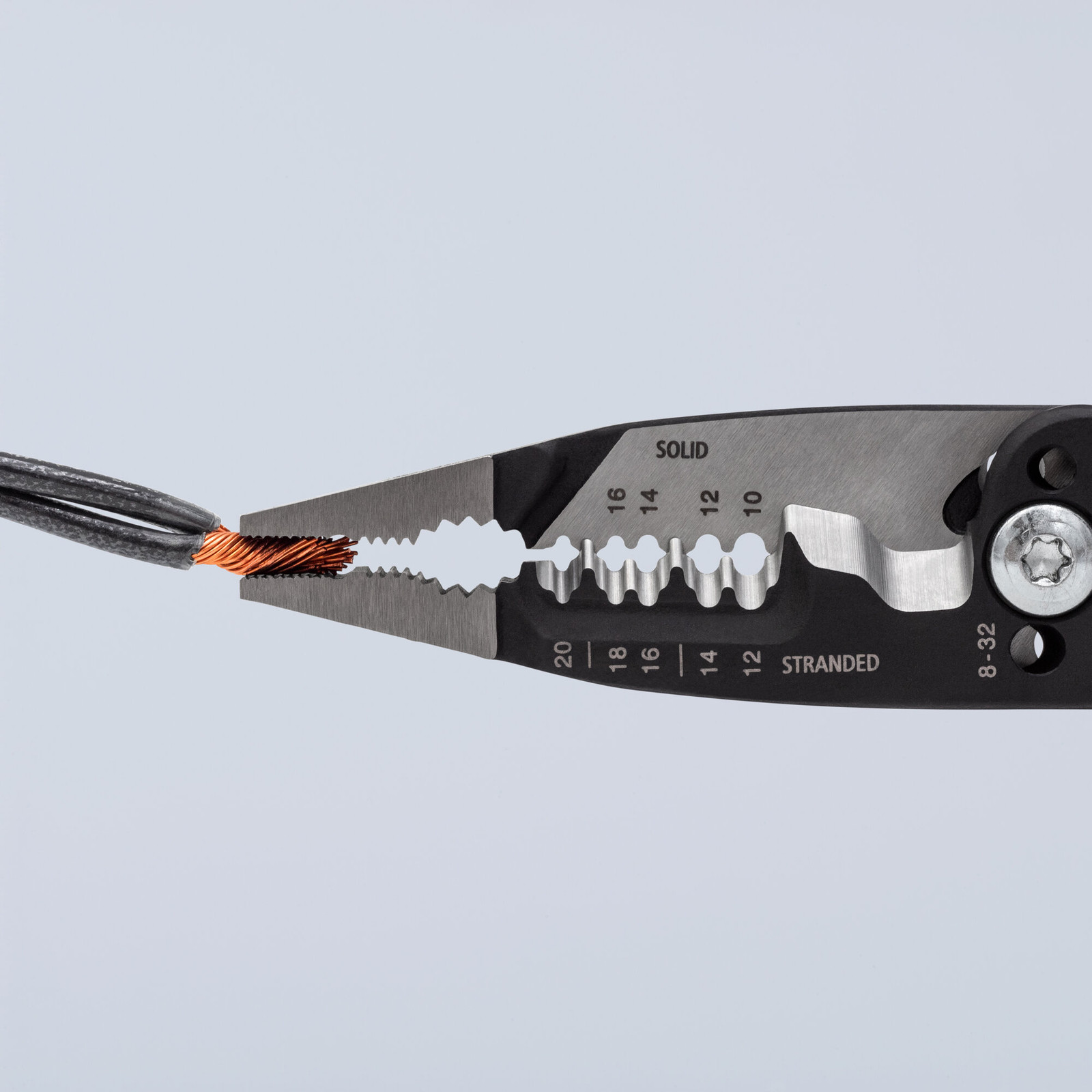 Knipex 13 71 8 SBA 8″ Forged Wire Stripper 20-10 AWG
