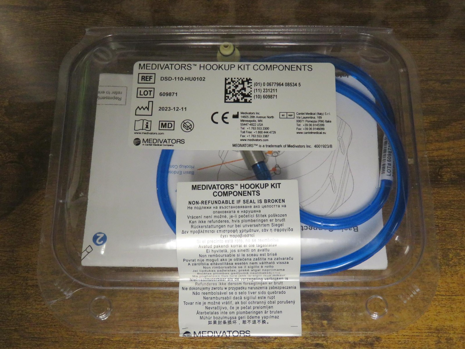Medivators Advantage Plus DSD-110-HU0102 Olympus Scope Leak Test Hookup Kit NEW