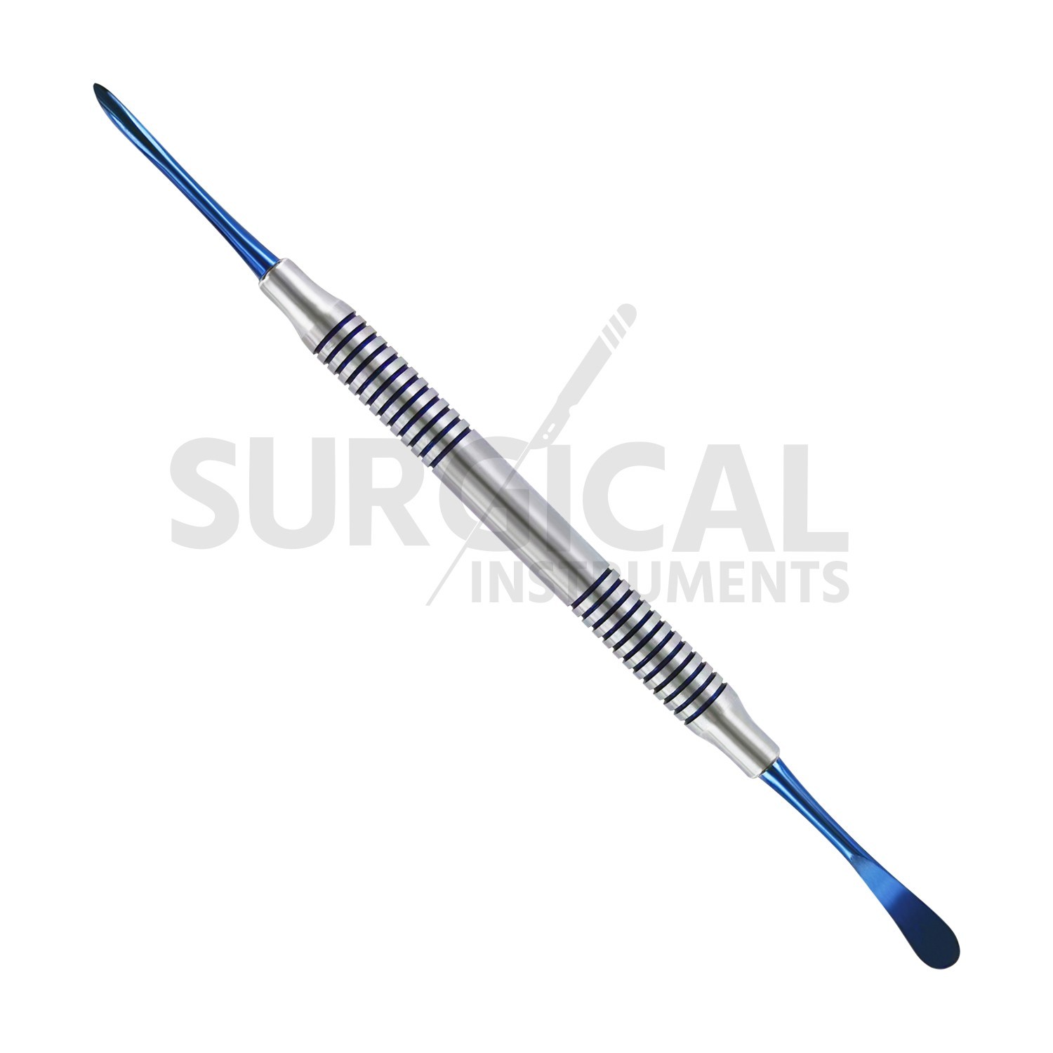 5 Pcs Molt Periosteal Elevator # 9 W/Blue Tips Dental Hollow Handle German Grade