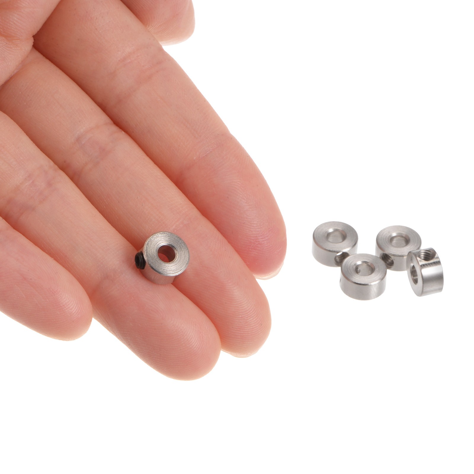 10pcs Set Screw Collars 3.05mm ID 8mm OD 4mm Width Gear Stopper Wheel Collar