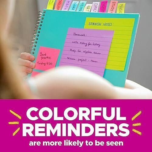 Post-it Super Sticky Notes 3×3 In. Supernova Neons Collection 3 Pads