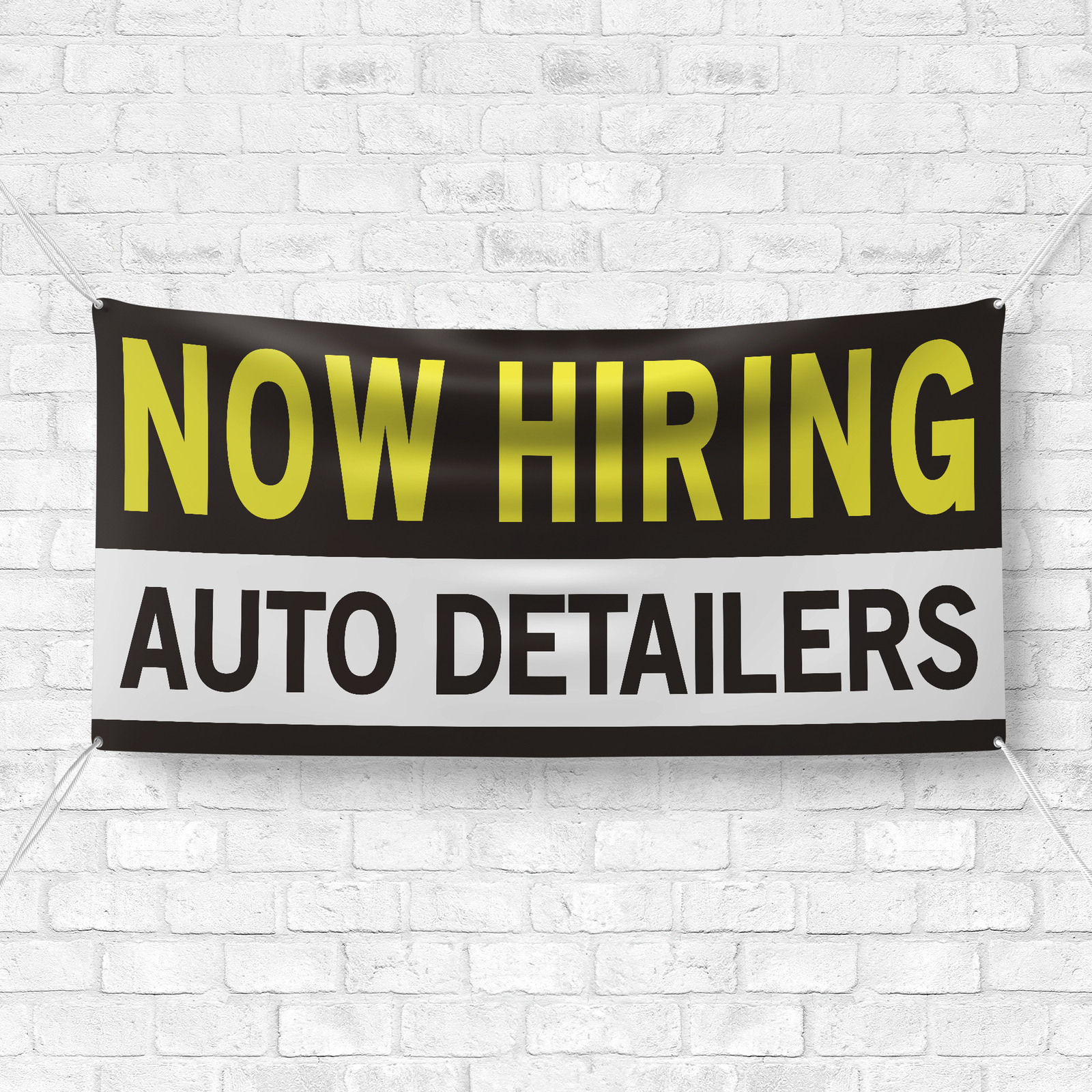 Now Hiring Auto Detailers 13 oz Heavy Duty Vinyl Banner Car Detailer Help Wanted