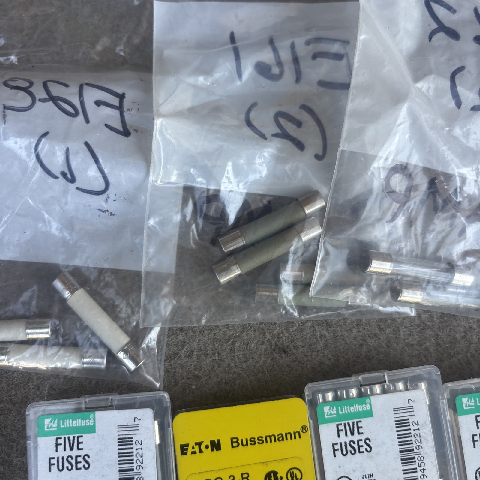 Various Fuses Multiple Brands and Sizes Lot of 45