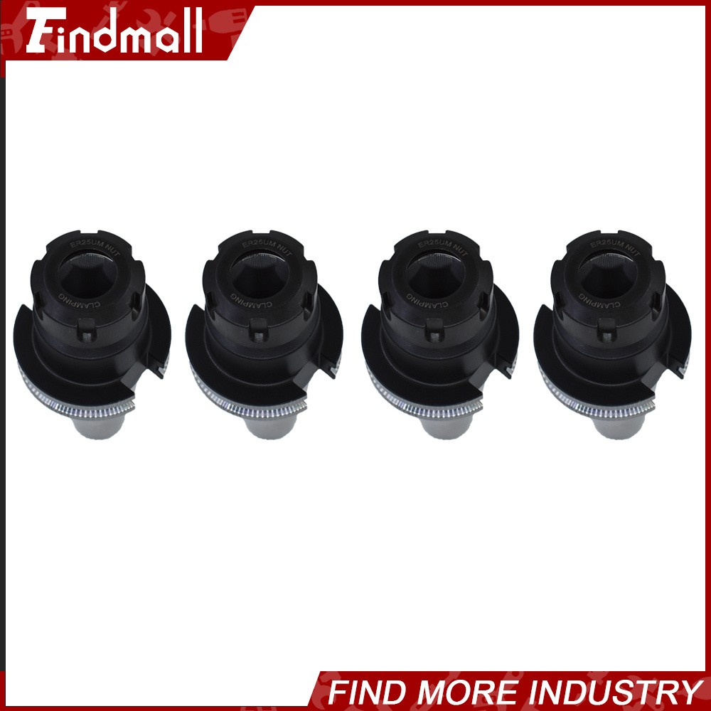4Pcs CAT40 ER25 Collet Chuck W. 2.76″ Gage Length Chucks Tool Holder Set New