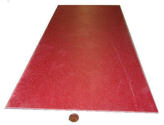 GPO3 Electrical Red Fiberglass Sheet 1/8″ Thick x 12.0″ Wide x 24.0″ Long