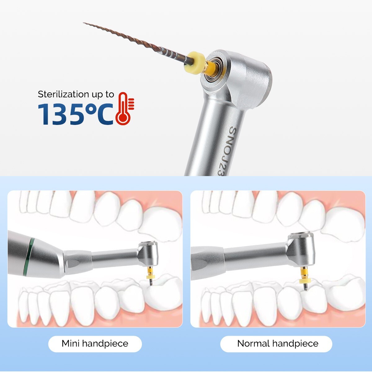 Dental LED Wireless Endo Motor 16:1 Reciprocating Root Canal/16:1 Head Handpiece