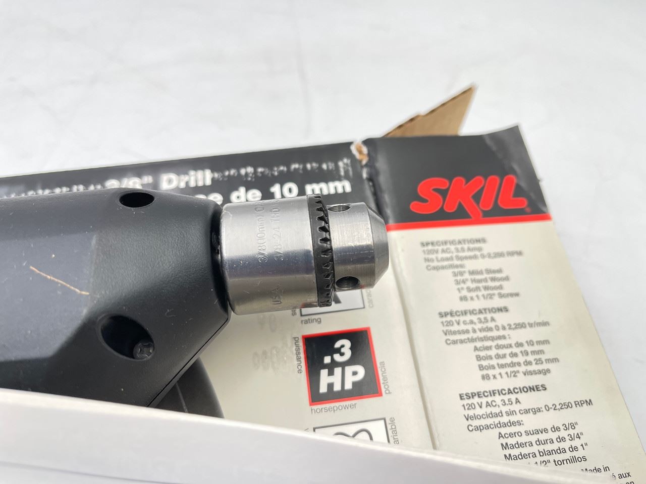 SKIL 1/2″ & 3/8″ Reversing Corded Drill Set of 2 New