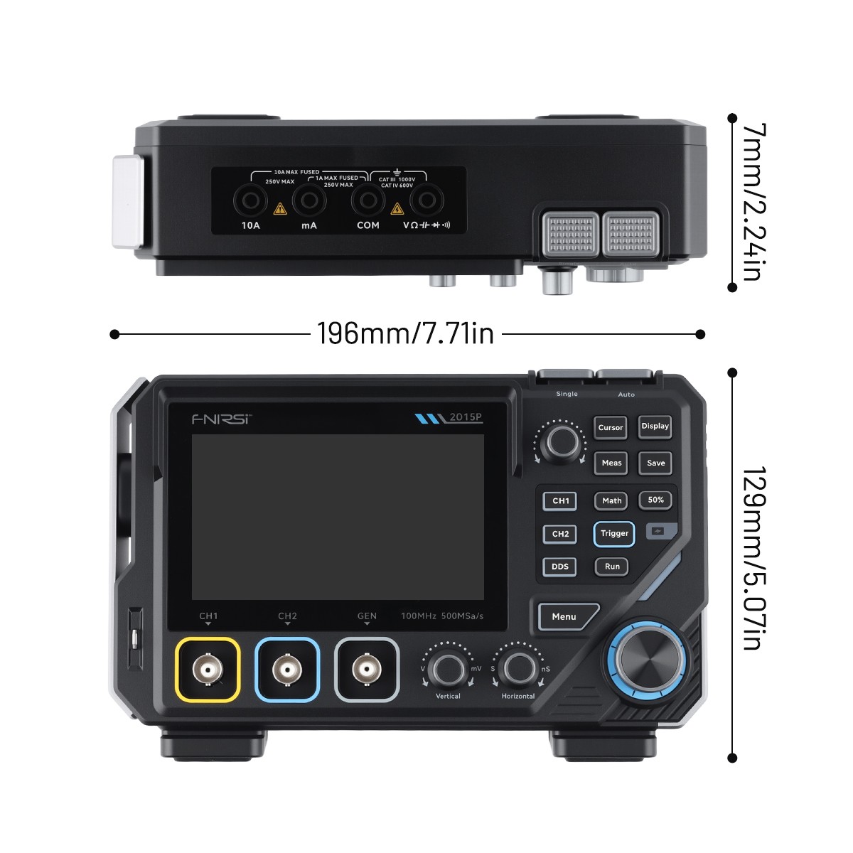 NEW FNIRSI 2D15P 100Mhz Digital Oscilloscope Multimeter DDS Signal Generator ..