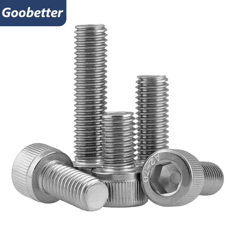 Socket Cap Head Screws Hex Allen Key Bolts DIN 912 A2 Stainless Steel M6 8-200mm