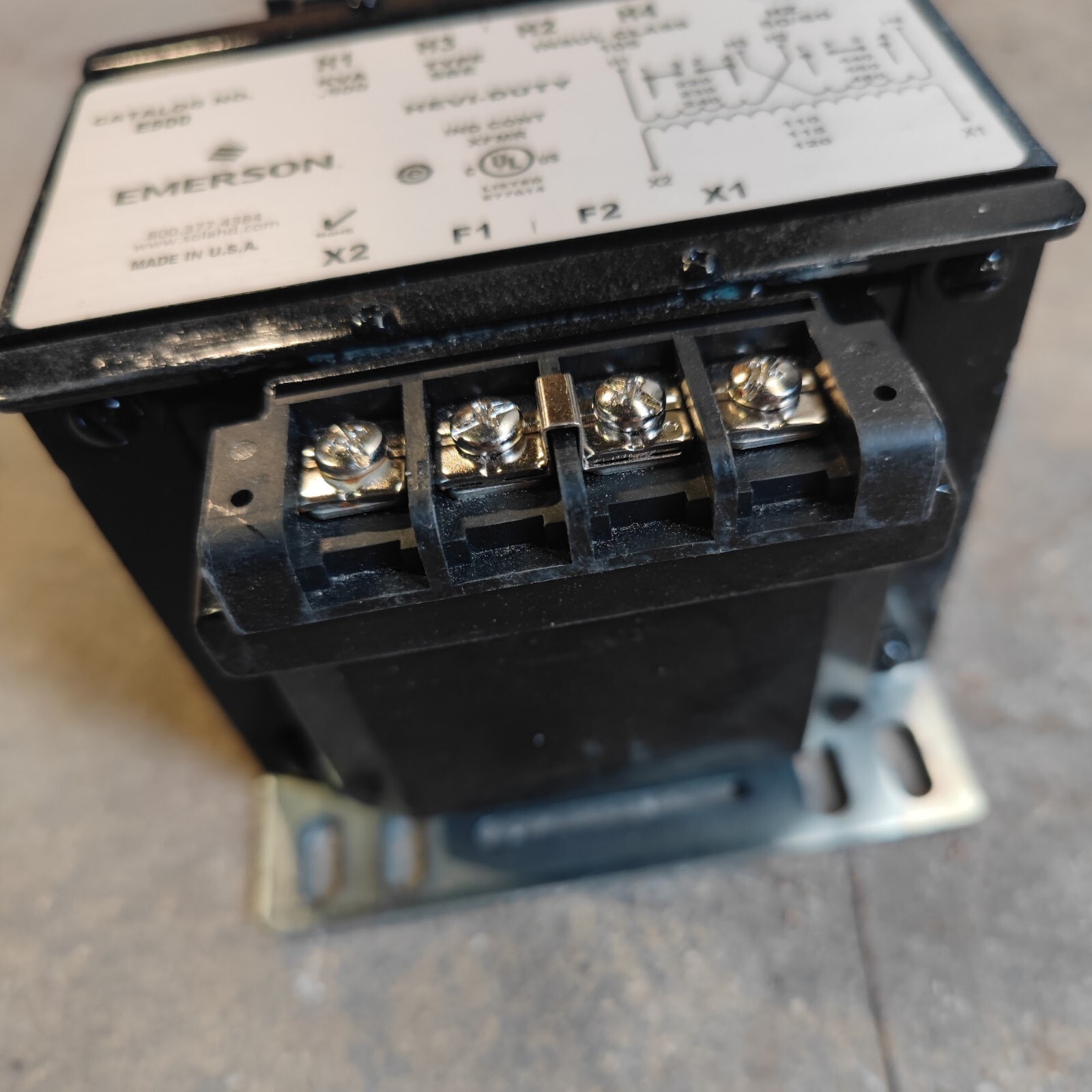 Emerson SolaHD E500 SBE Control Transformer, 240/480 VAC / 120VAC 0.5 kVA (BH)