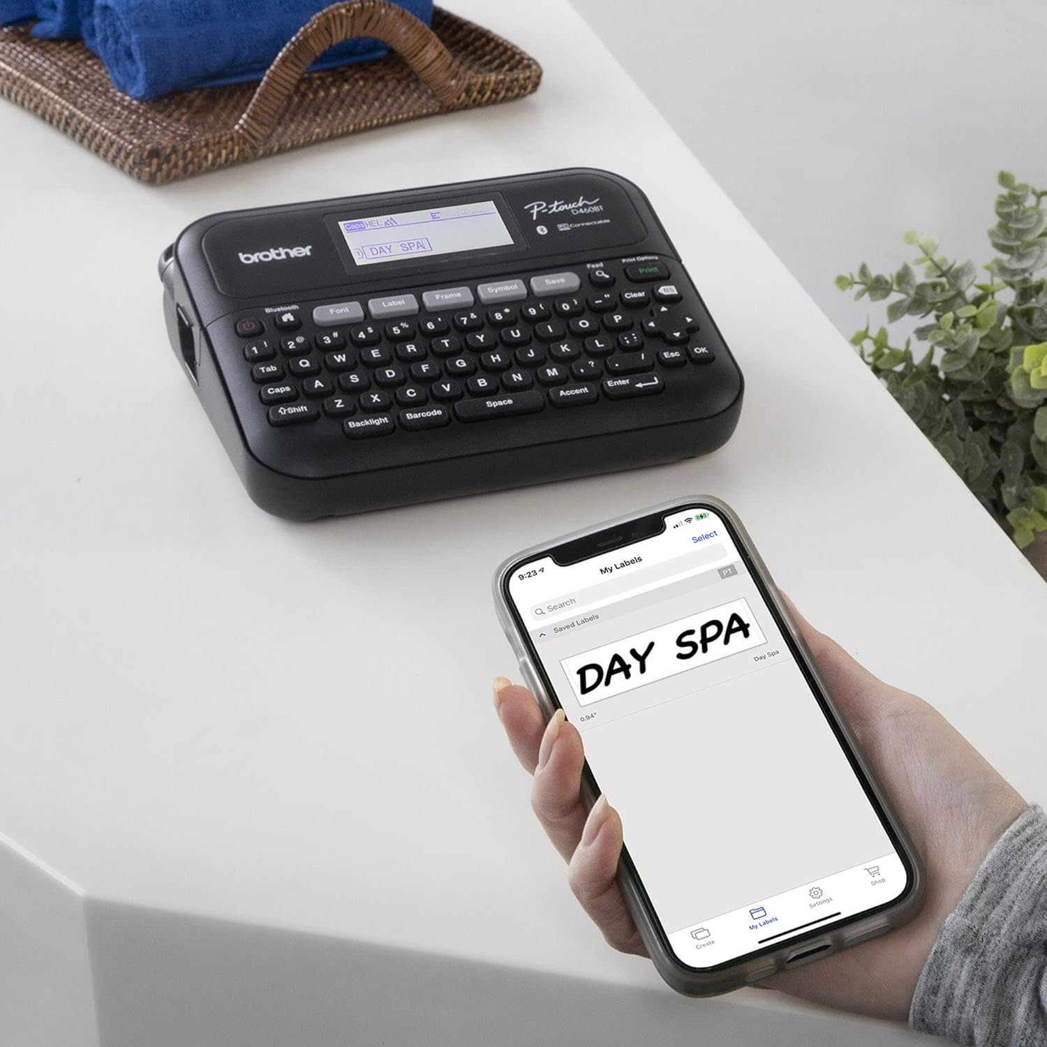 Brother P-Touch PT-D460BT Business Expert Connected Label Maker | Connect and Cr