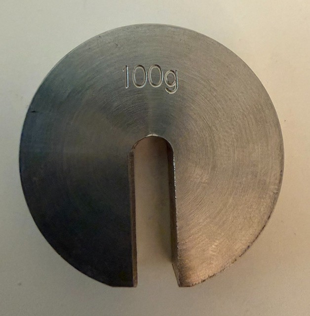 Lot of 2: NOS 1100g Slotted Weight Mass Sets Vintage Science Physics Lab