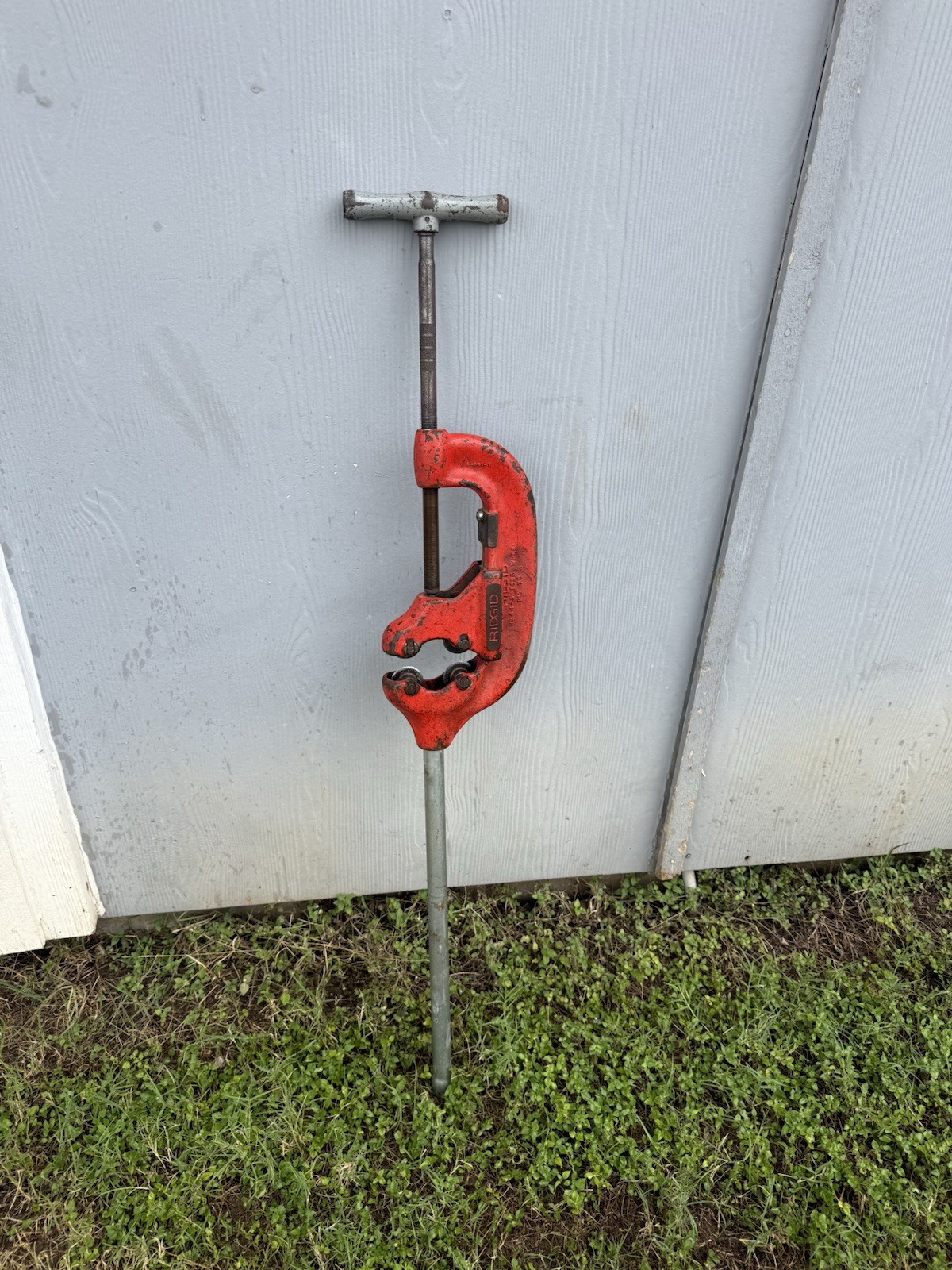 RIDGID NO 4-S Pipe Cutter 2″-4″ Capacity Heavy Duty USA 4-S Removable Handle