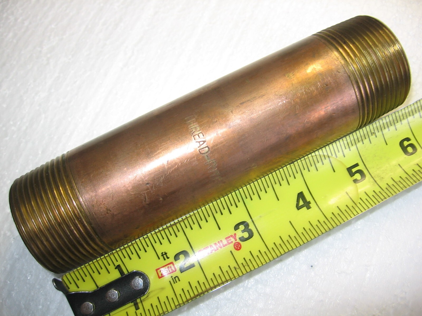 1-1/4″ x 6″ Red Brass Nipple 1.25′ Schedule 40 Threaded NPT