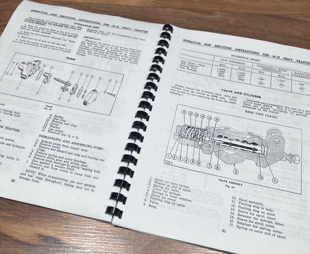 Massey-Harris Pony Tractor Owners Operating And Servicing Instructions