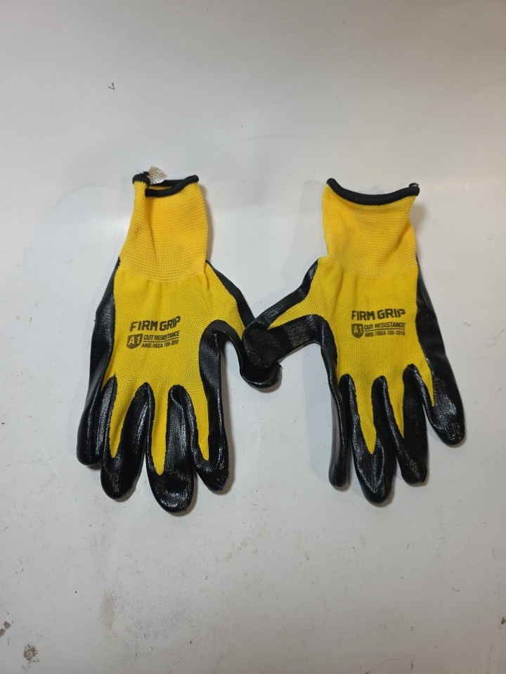 7X- FIRM GRIP Nitrile Coated Work Gloves A1 Cut Resistant 7 Pairs New LARGE