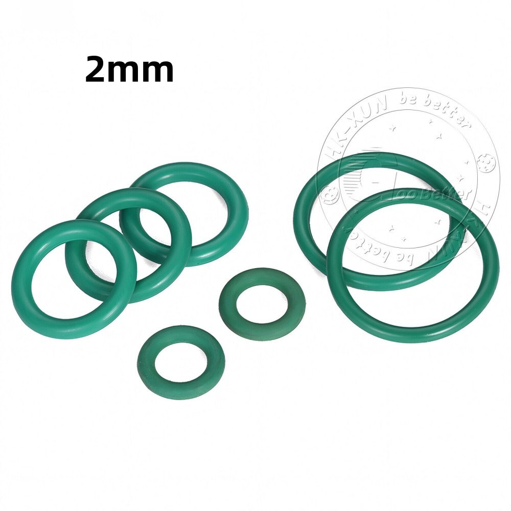 2mm FKM Fluorine Rubber Sealing O-Rings Cross Section 5mm-100mm OD – High Temp