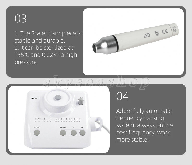 SKE1-LED Dental Piezo Ultrasonic Scaler With 5Tip & 2 bottles For EMS/WOODPECKER