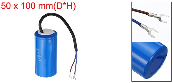 CD60 Run Capacitor 500uF 250VAC 50/60Hz Motor Starting Capacitor with 2 Wires