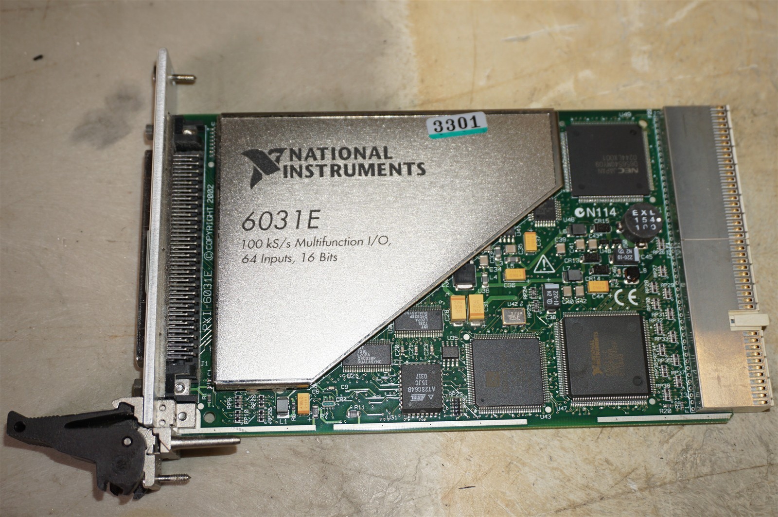 National Instruments PXI-6031E, 100kS/s Multifunction I/O, 64 Inputs, 16 Bits