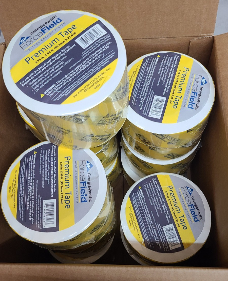 Georgia Pacific Forcefield 3.75″X90′ Flashing Tape Case of 12 Rolls (1366612)