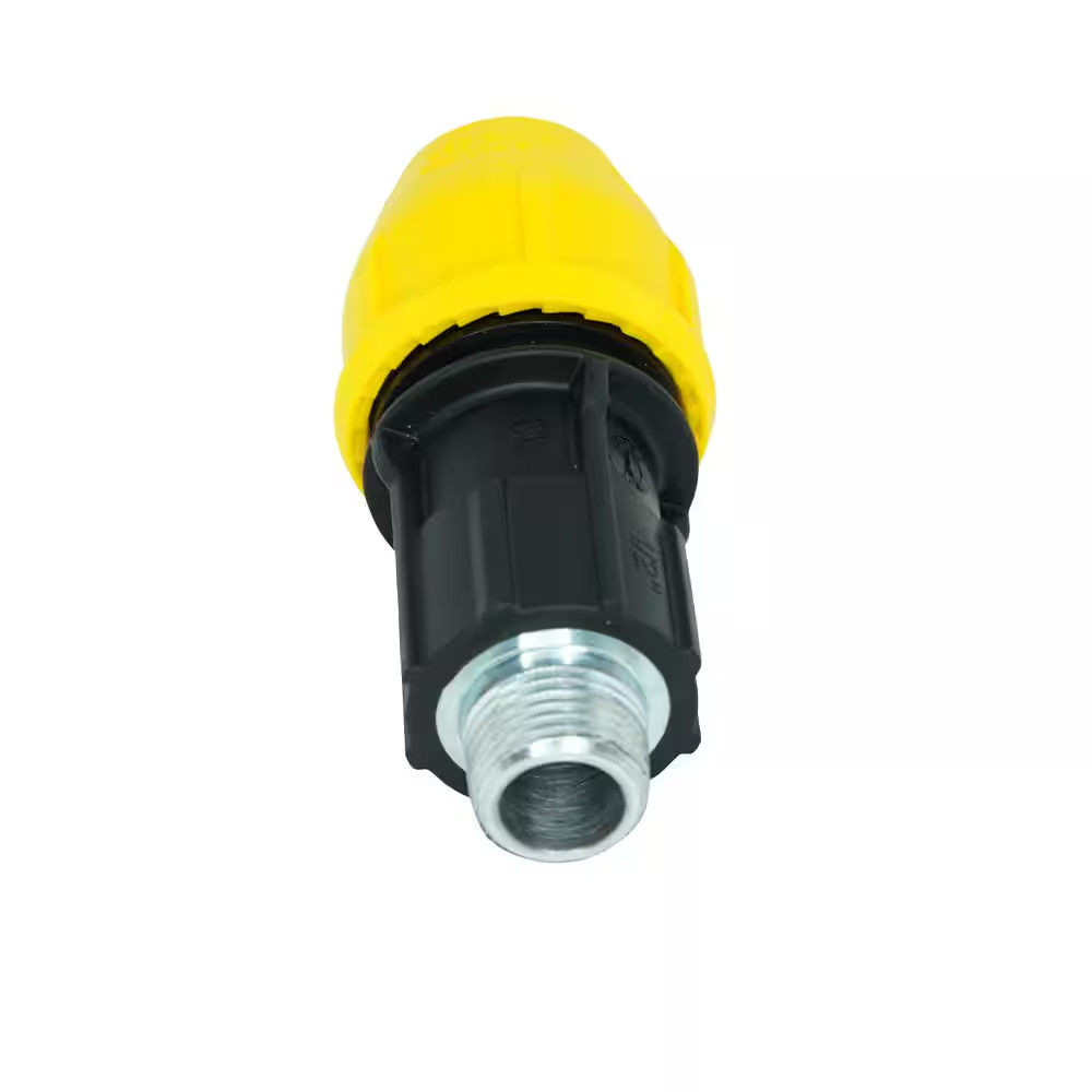 1/2 In. Polyproylene Underground Yellow Poly Gas Pipe Conversion Fitting