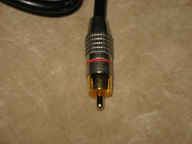 RCA Male to Alligator Clip Cable, new, 3 feet