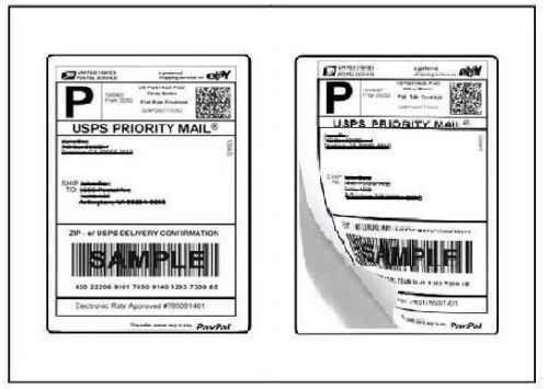 Pro Office 500 Self Adhesive Shipping Labels Round Corner blank shipping labels