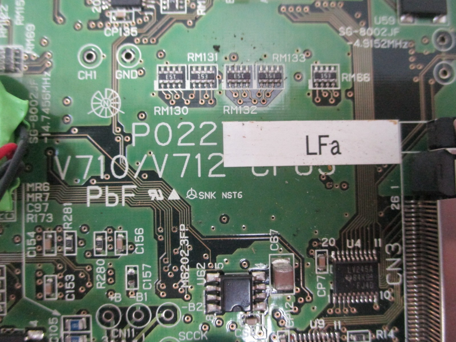 SHARP P02279-3 V710/V712 CPU-3 Screen Control Board Card PLC