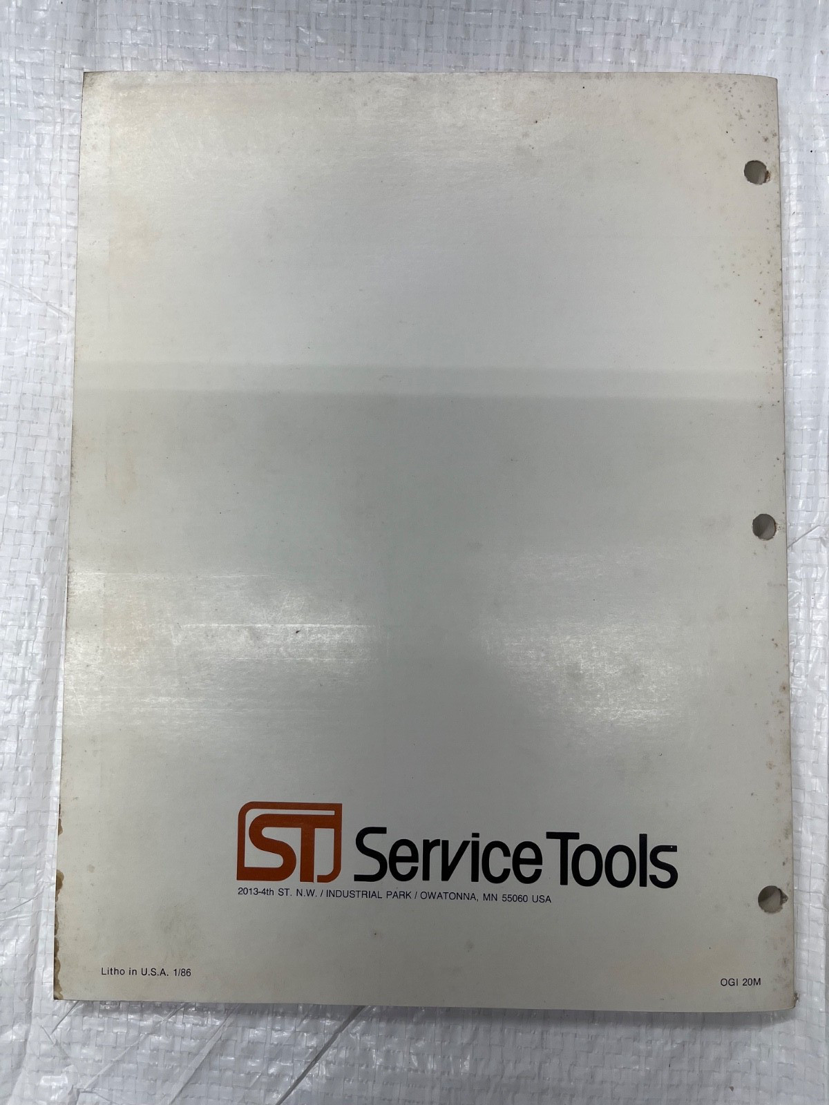 Service Tools: Tools and Service Equipment Catalog OEM-86
