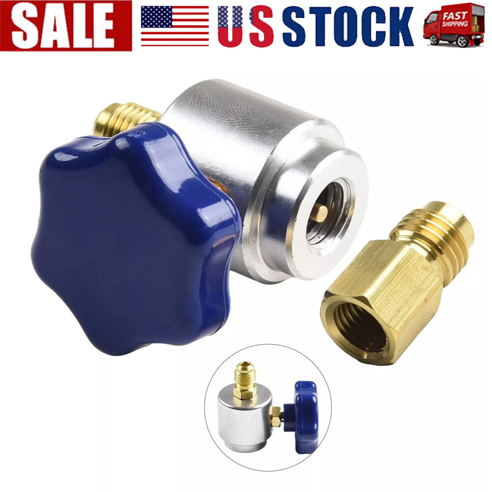 Self Sealing R134A Can Tap Valve Adapter For A/C Charging Convertor NEW
