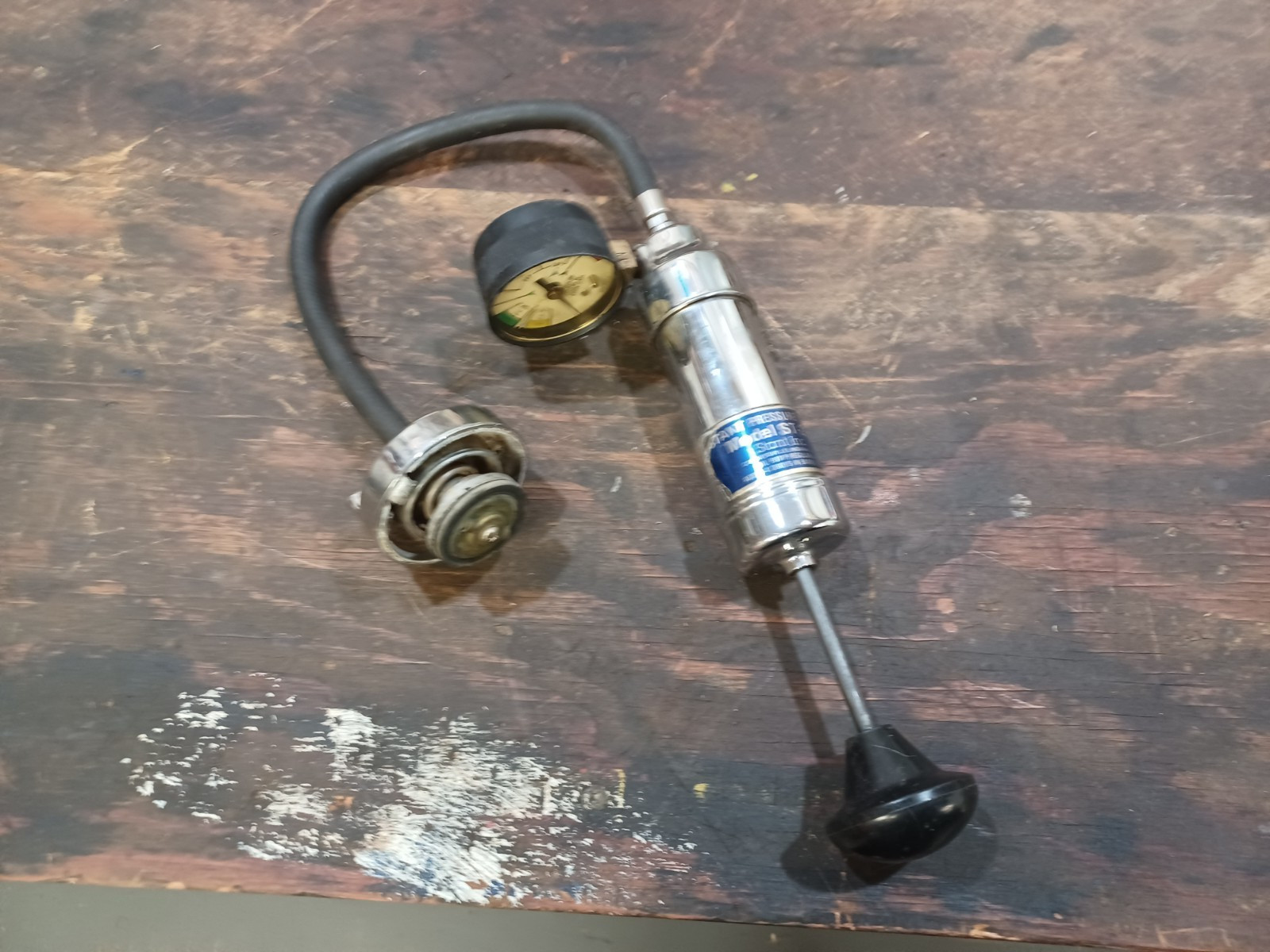 Stant Cooling System Pressure Tester Automotive Black VintageST 255 Kit untested