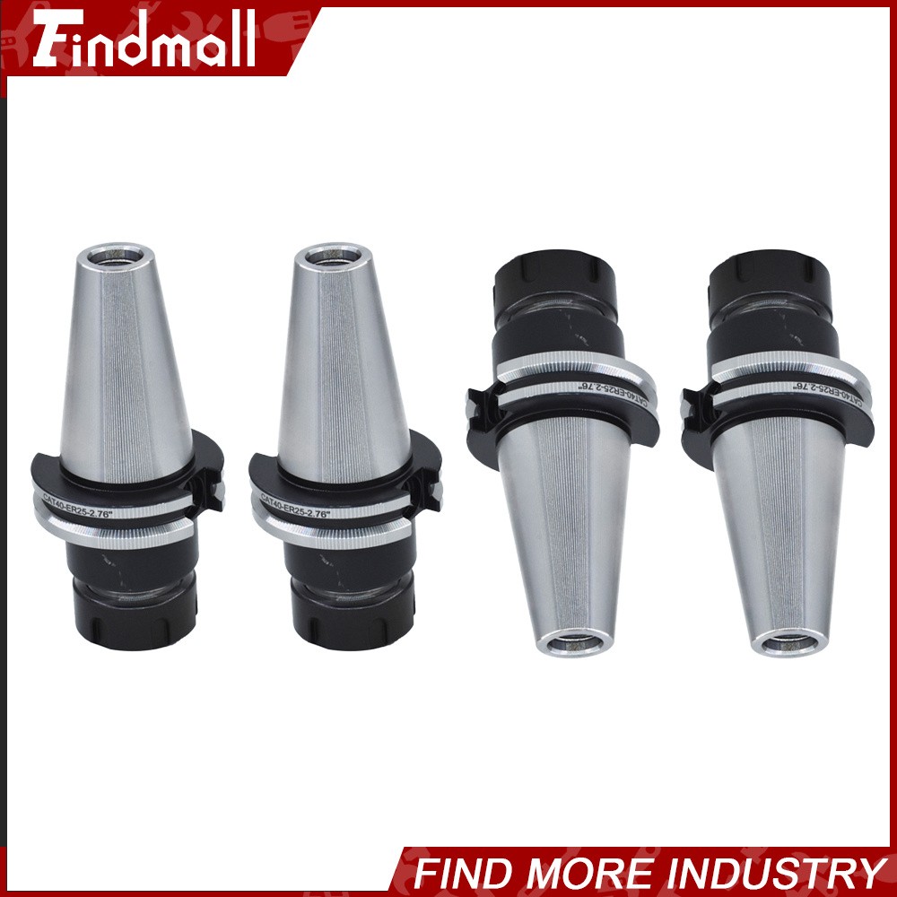 4Pcs CAT40 ER25 Collet Chuck W. 2.76″ Gage Length Chucks Tool Holder Set New