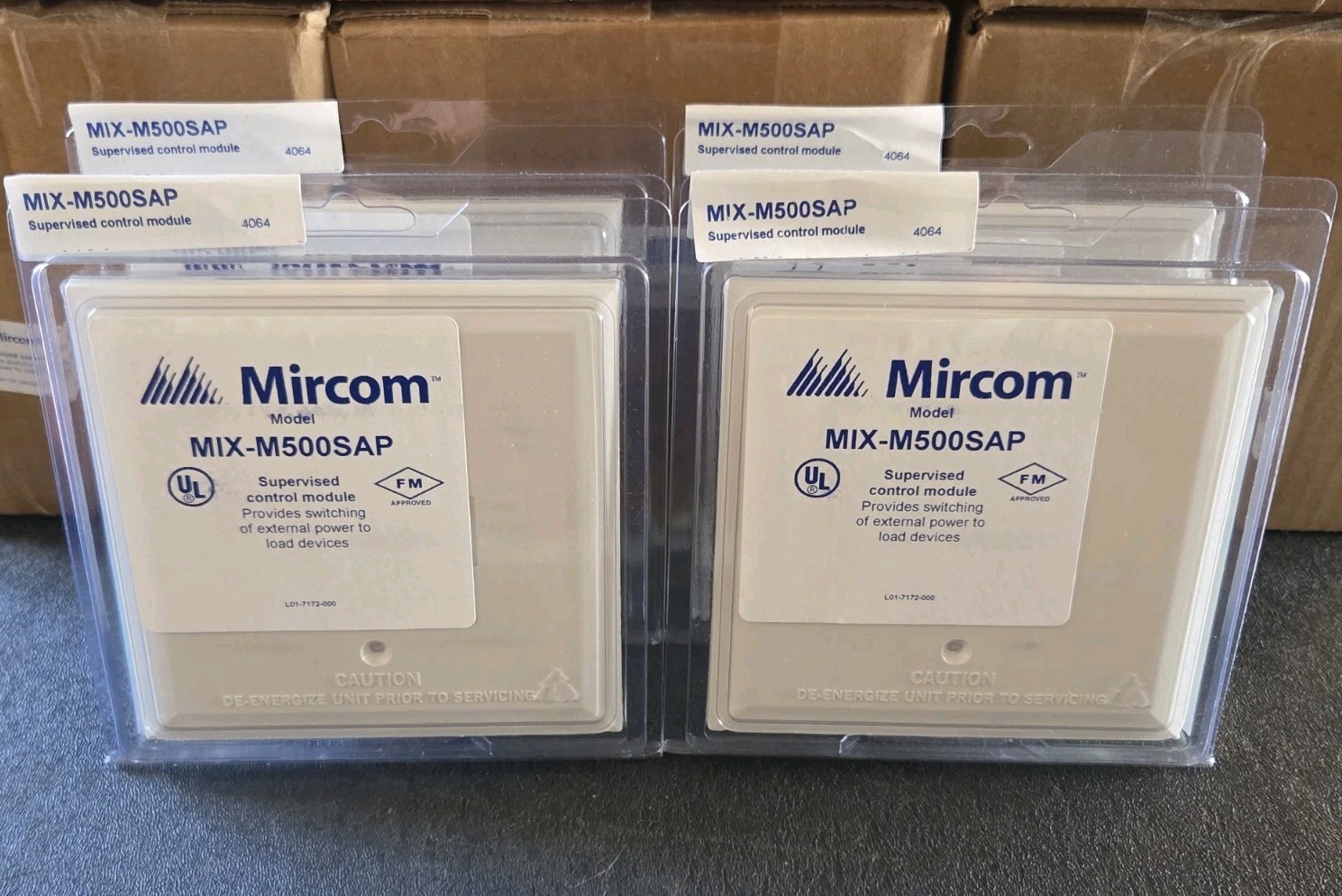 MIRCOM MIX-M500SAP SUPERVISED CONTROL MODULE – BRAND NEW – «WHITE» – 84 AVAIL.